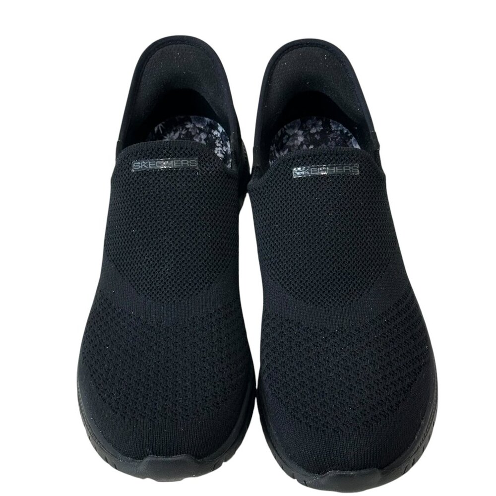 (11-246) Women's Black Sketchers Ultra Flex Hands Free Slip On Sz 7
